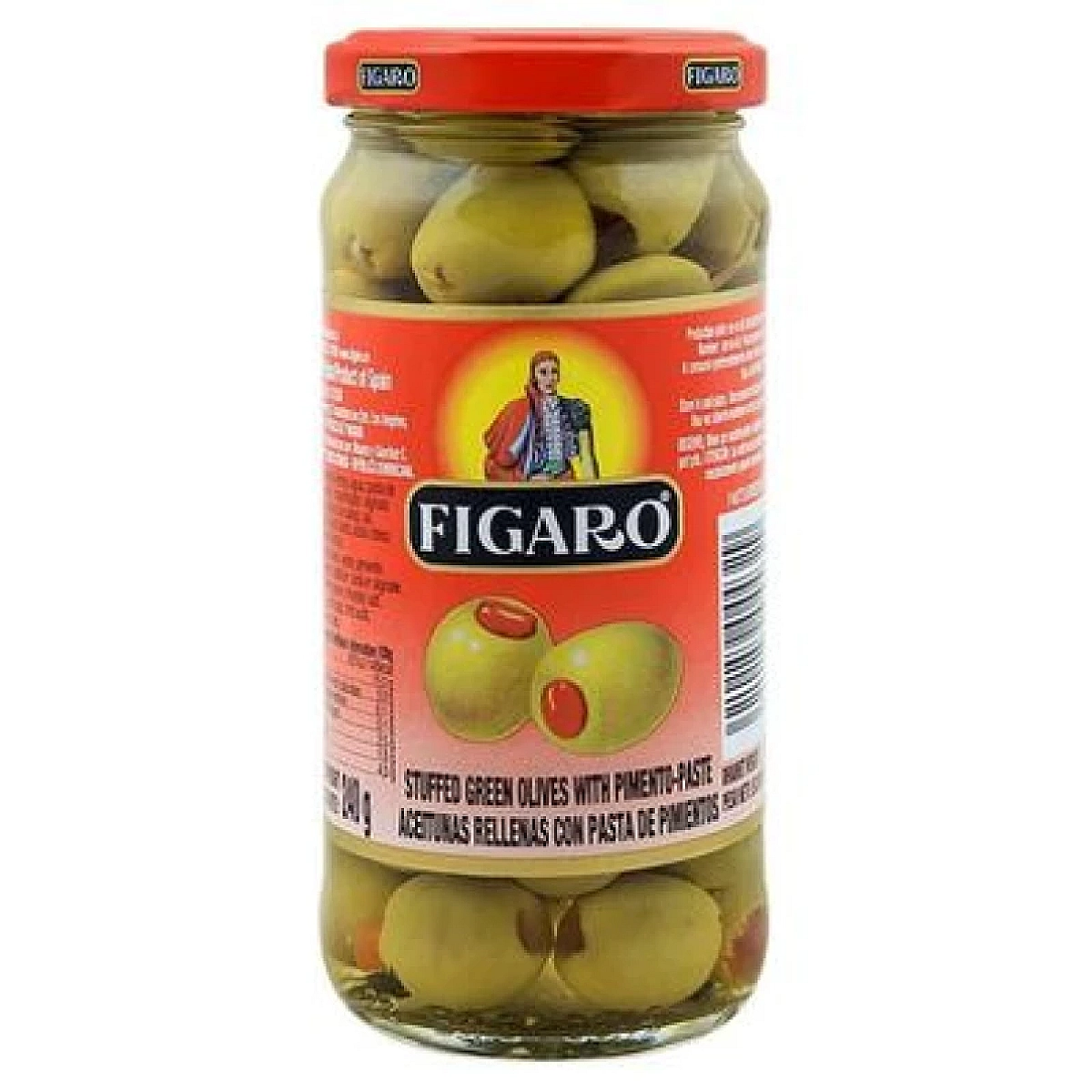 Figaro Stuffed Green Olives With Pimento Paste